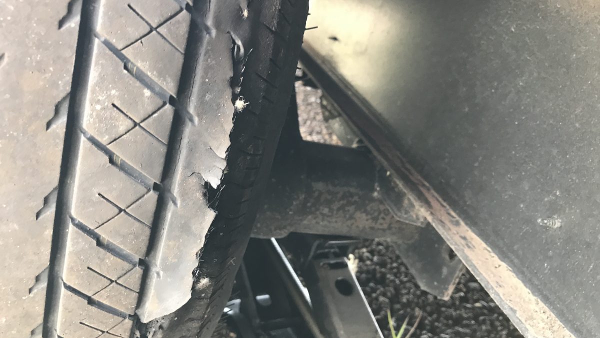 Tire Ruptured